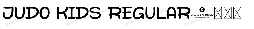 Judo Kids Regular字体转换